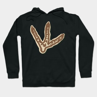 Chicken Track Woodcut Hoodie